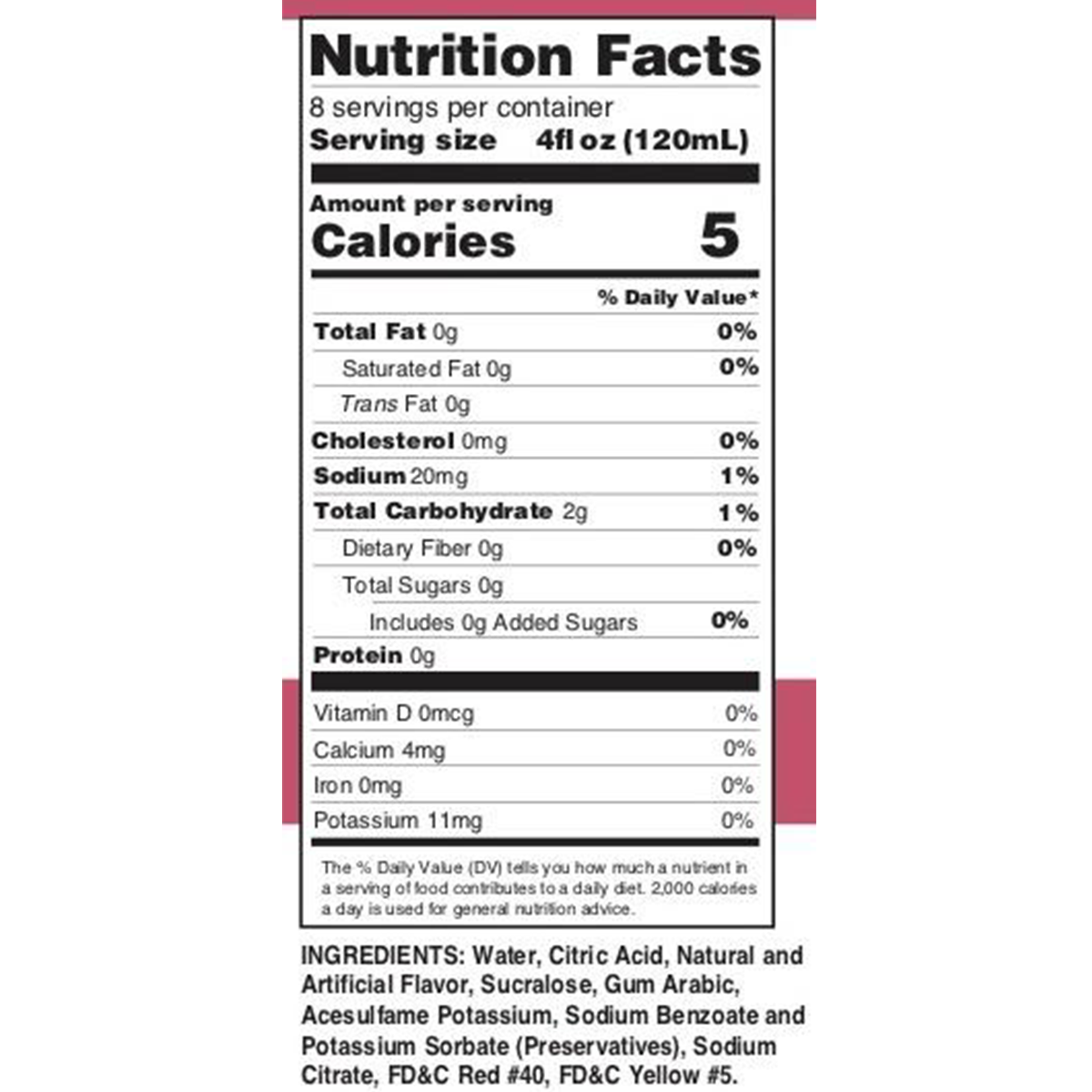 Jordan's Skinny Mixes - Strawberry Key Lime Margarita Mix - Sugar Free Mixer