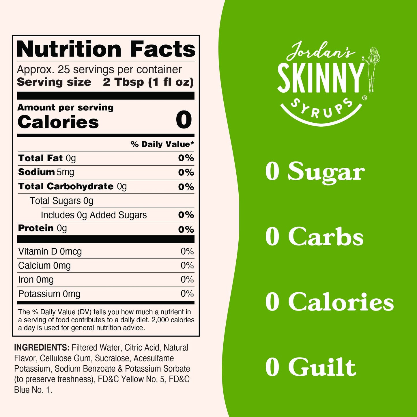 Jordan's Skinny Mixes - Sugar Free Sour Dragon Syrup