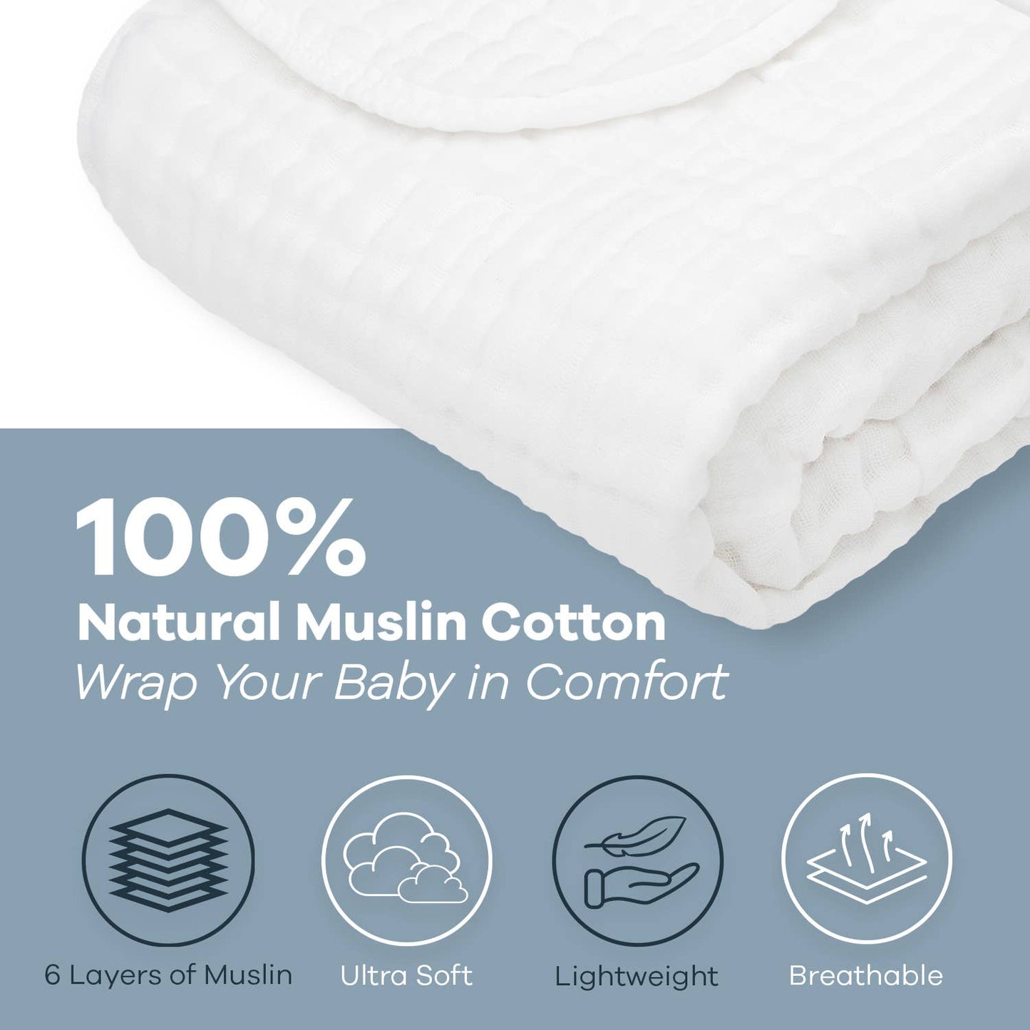 Comfy Cubs - Baby Muslin Cotton Blankets by Comfy Cubs
