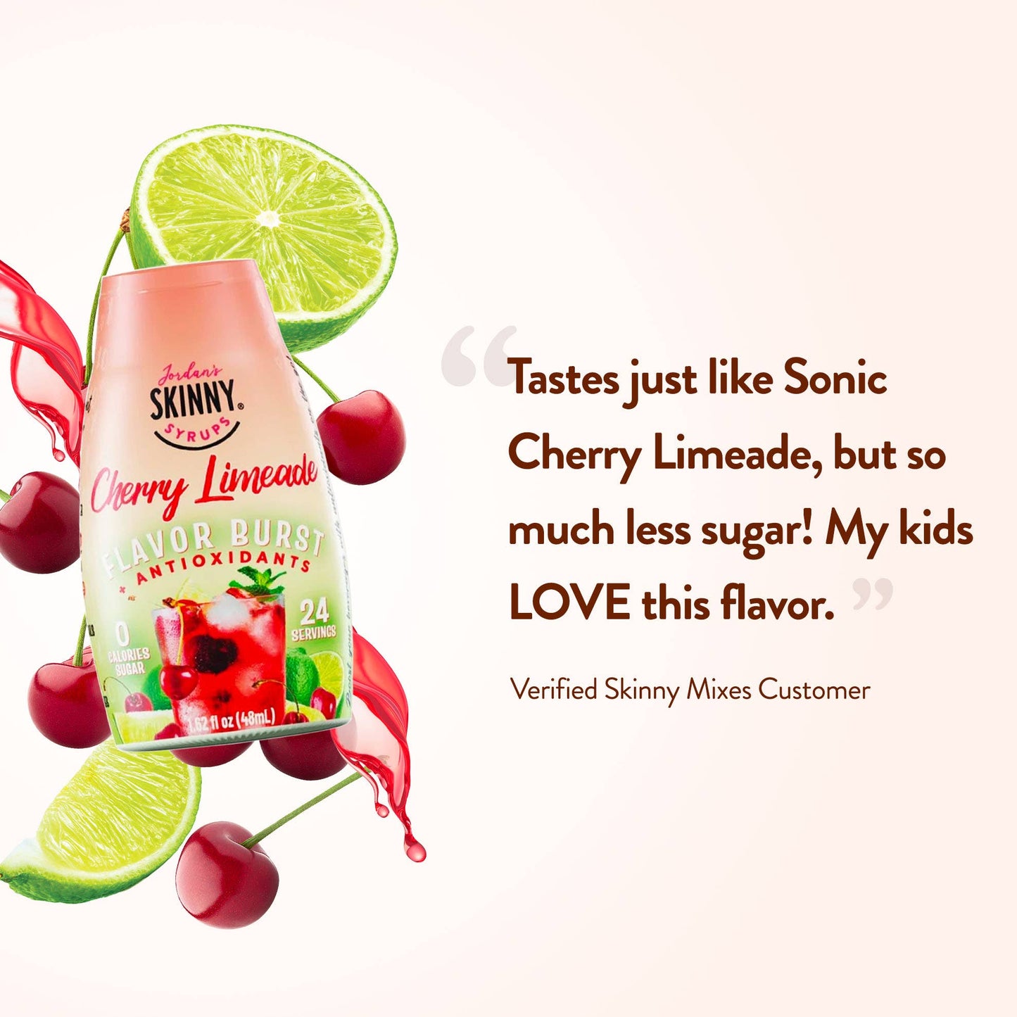 Jordan's Skinny Mixes - Flavor Burst - Sugar Free Cherry + Antioxidant