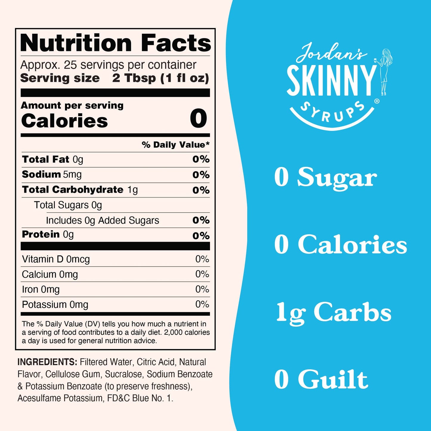 Jordan's Skinny Mixes - Sugar Free Sour Genie Syrup