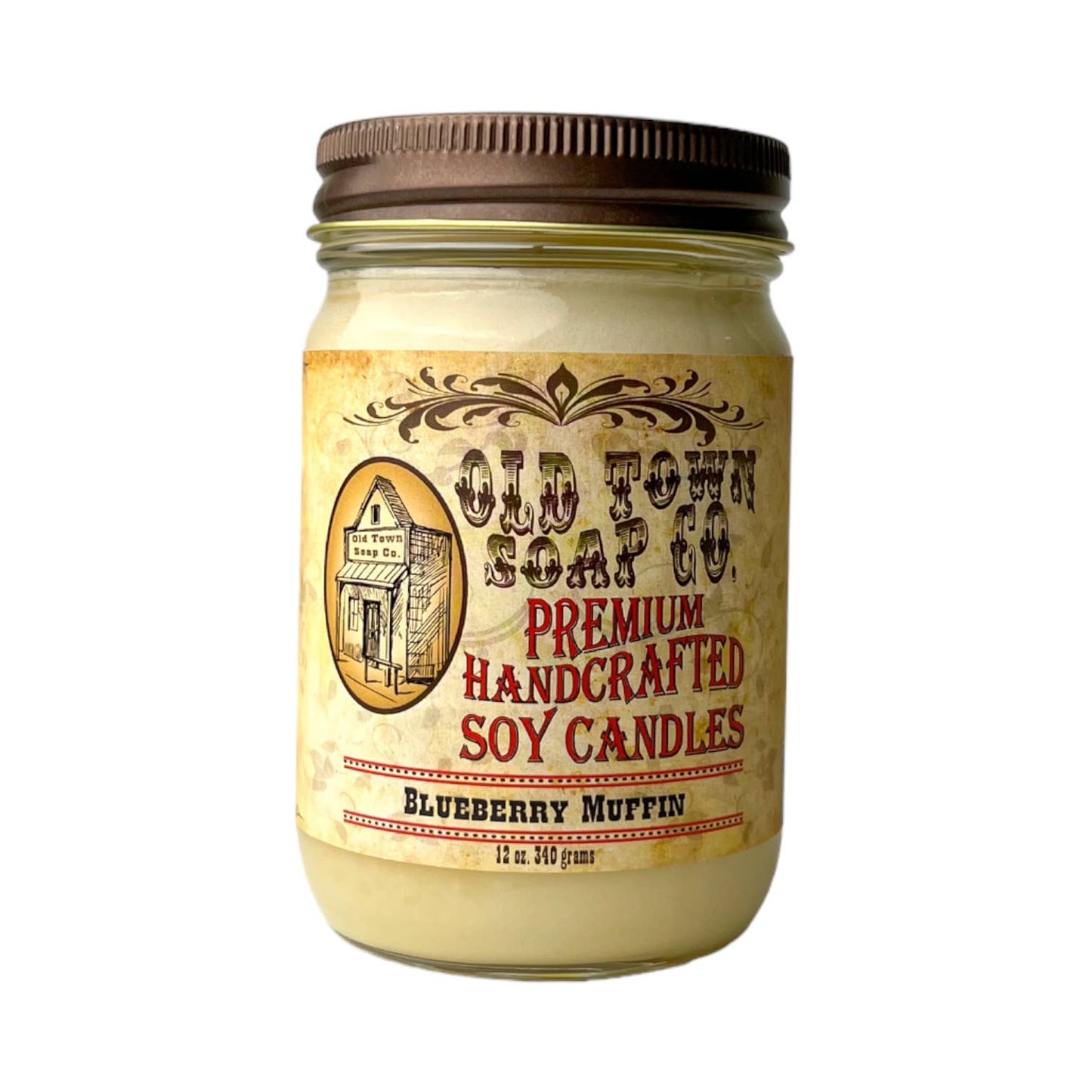 Old Town Soap Co. - 12oz. Candles - Premium Candles for your Home - Apple Maple Bourbon