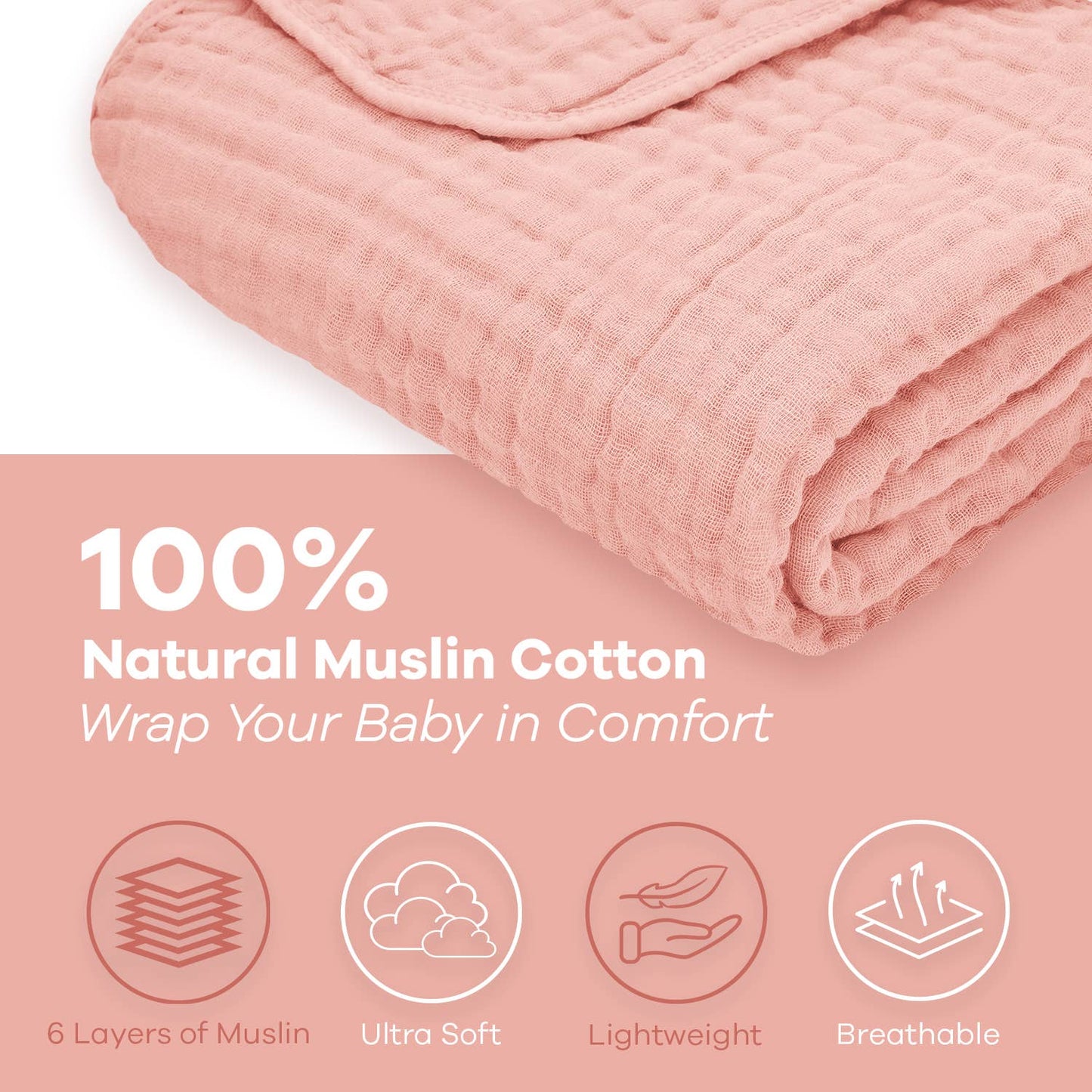 Comfy Cubs - Baby Muslin Cotton Blankets by Comfy Cubs