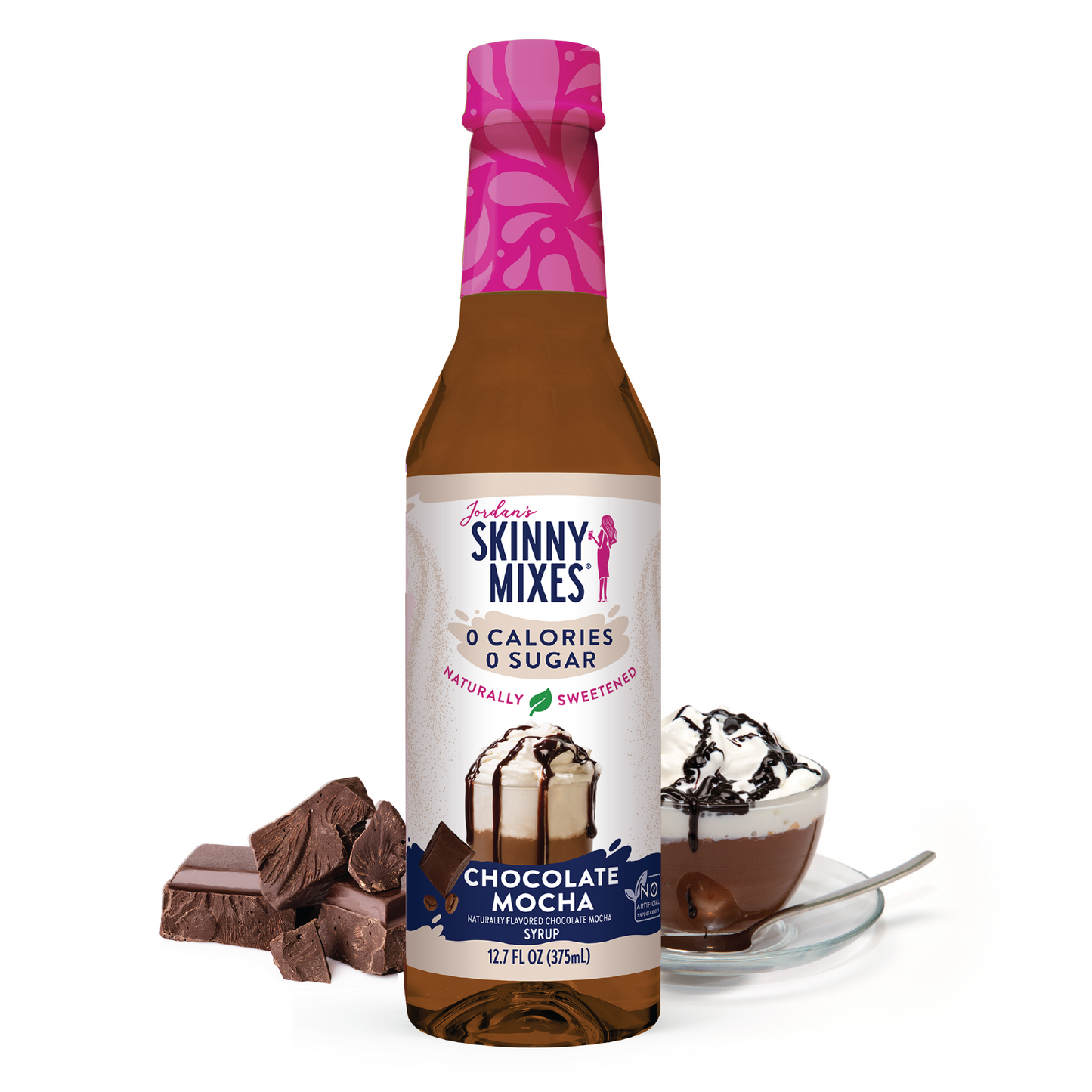 Jordan's Skinny Mixes - Naturally Sweetened Chocolate Mocha Syrup - 375ml