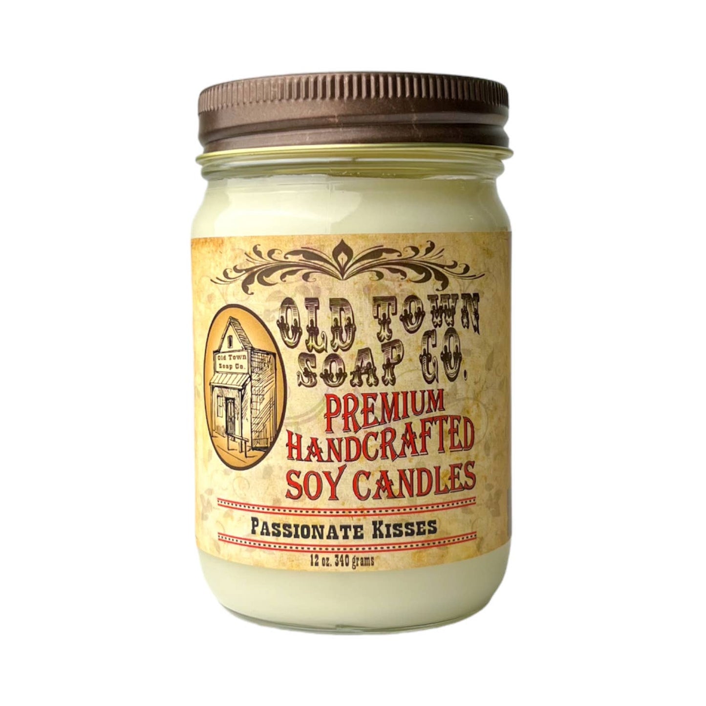 Old Town Soap Co. - 12oz. Candles - Premium Candles for your Home - Apple Maple Bourbon