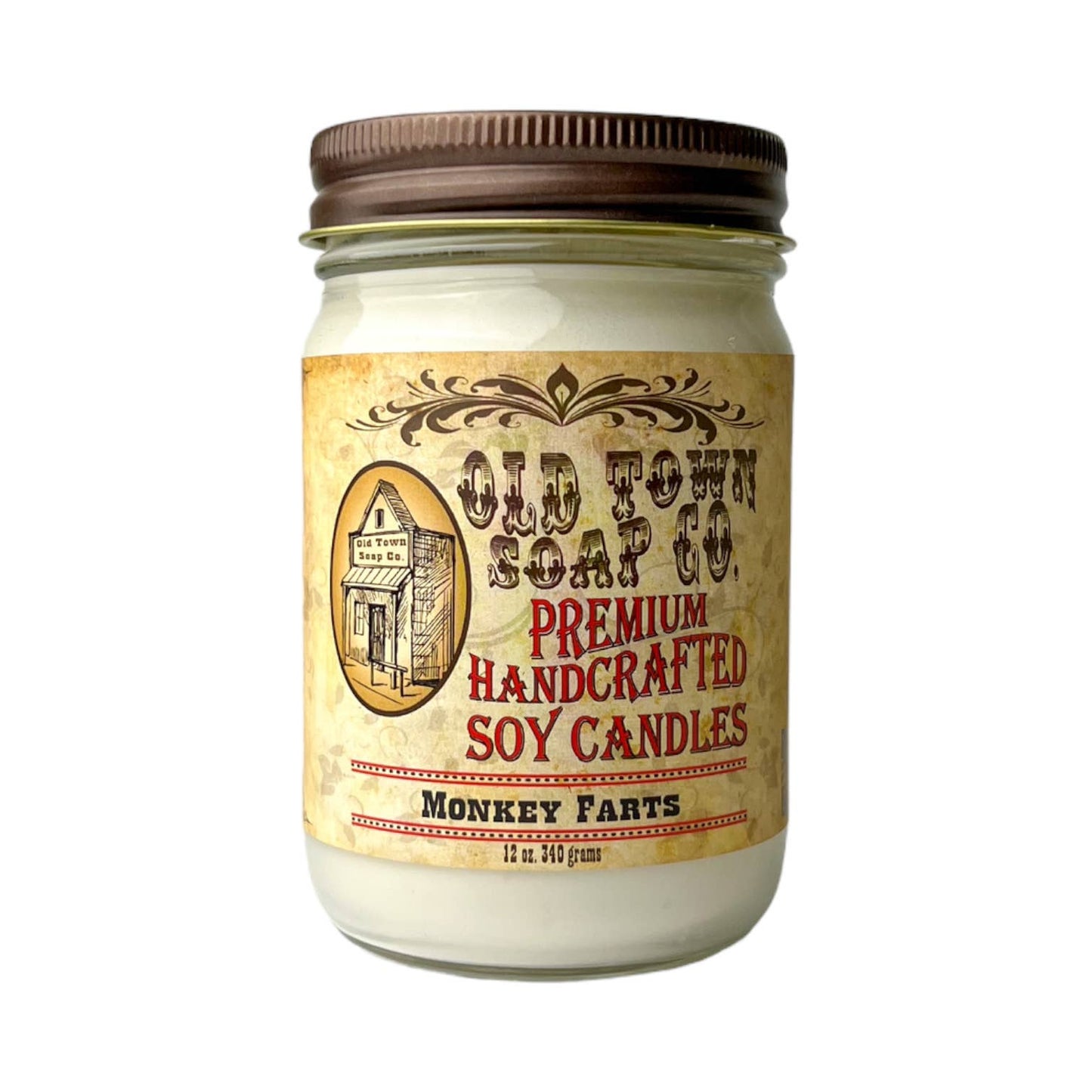 Old Town Soap Co. - 12oz. Candles - Premium Candles for your Home - Apple Maple Bourbon