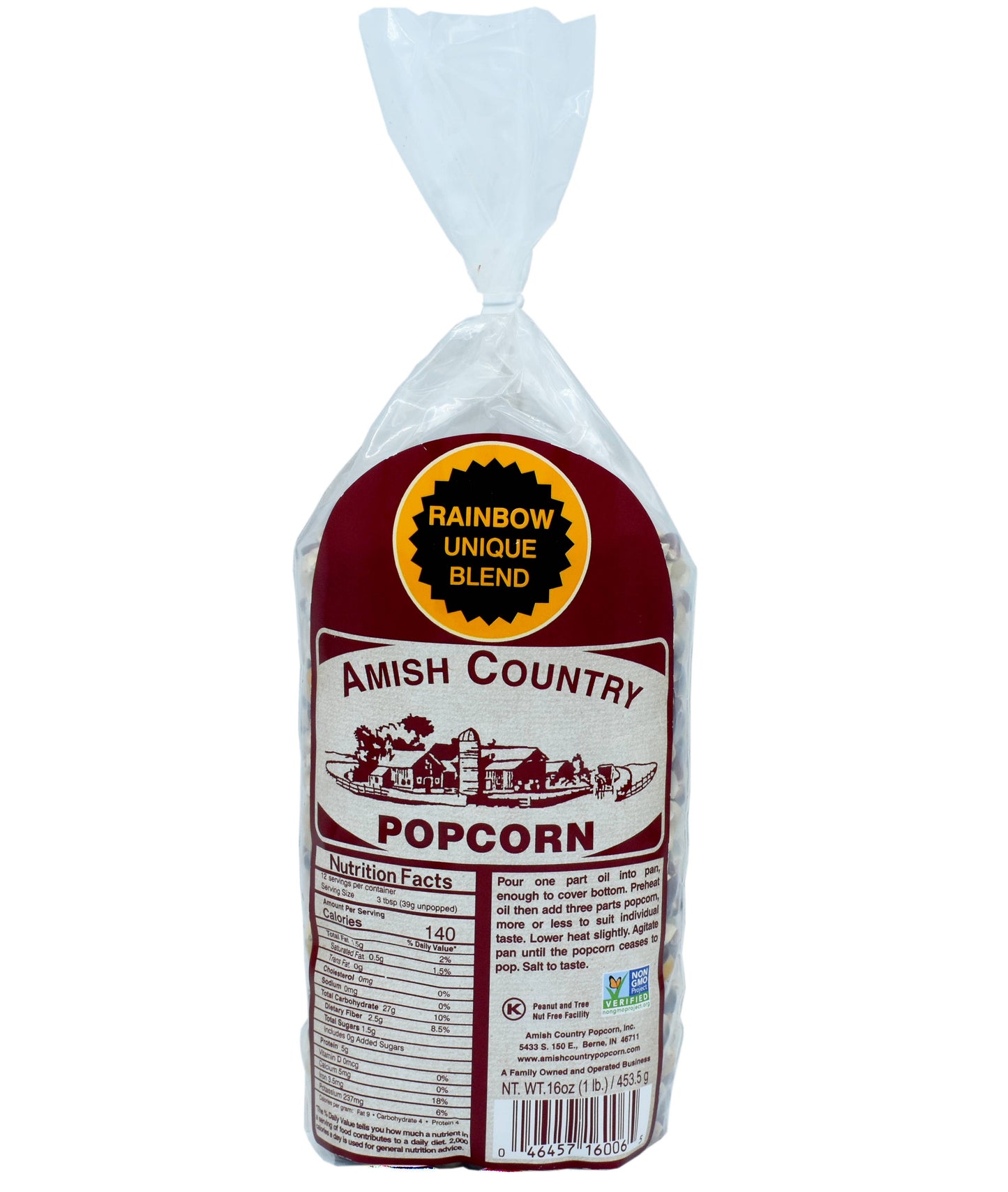 Amish Country Popcorn -  1lb Bags of Popcorn