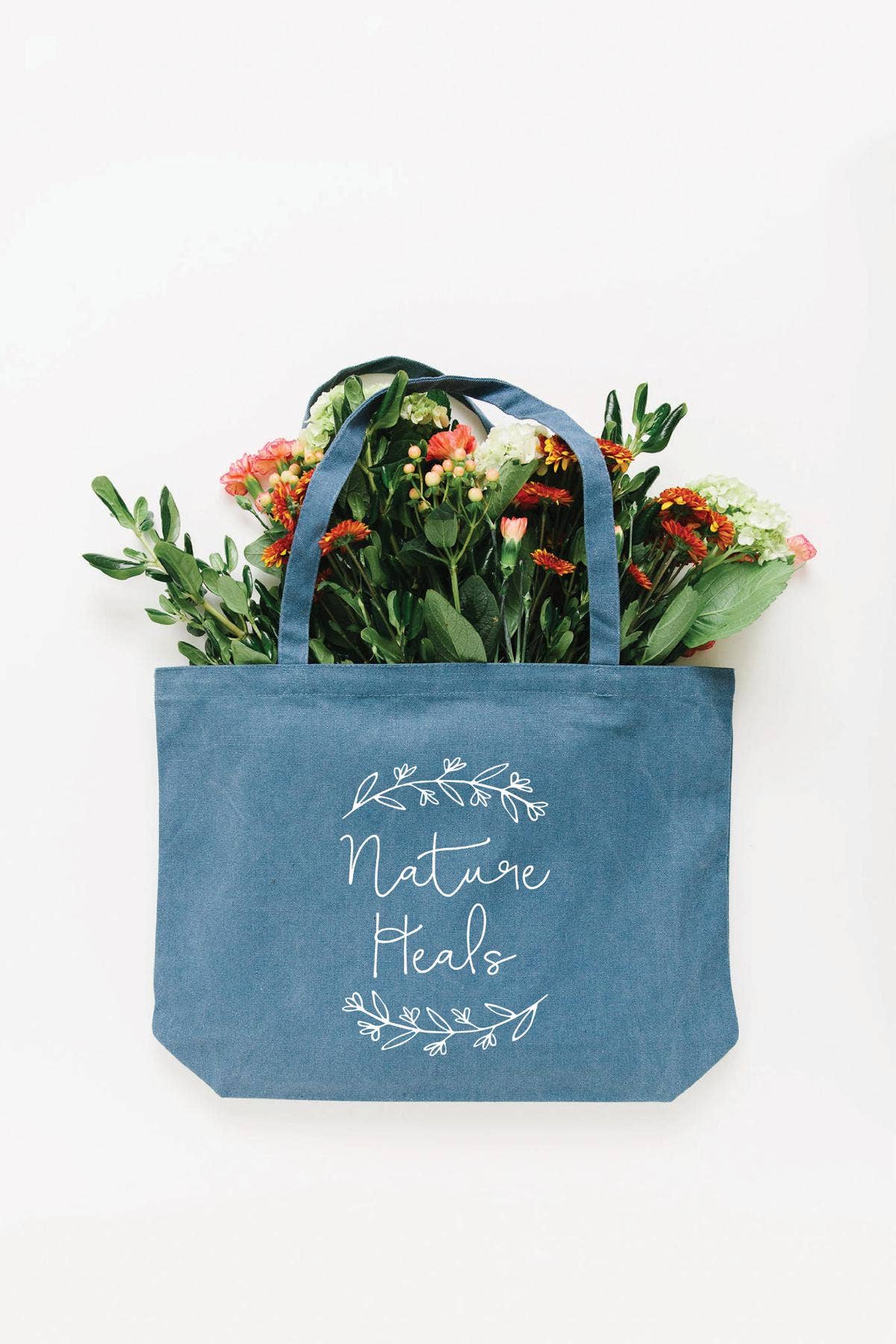 Nature Supply Co - Nature Heals Tote Bag - Choose Size and Color - SMALL CREAM