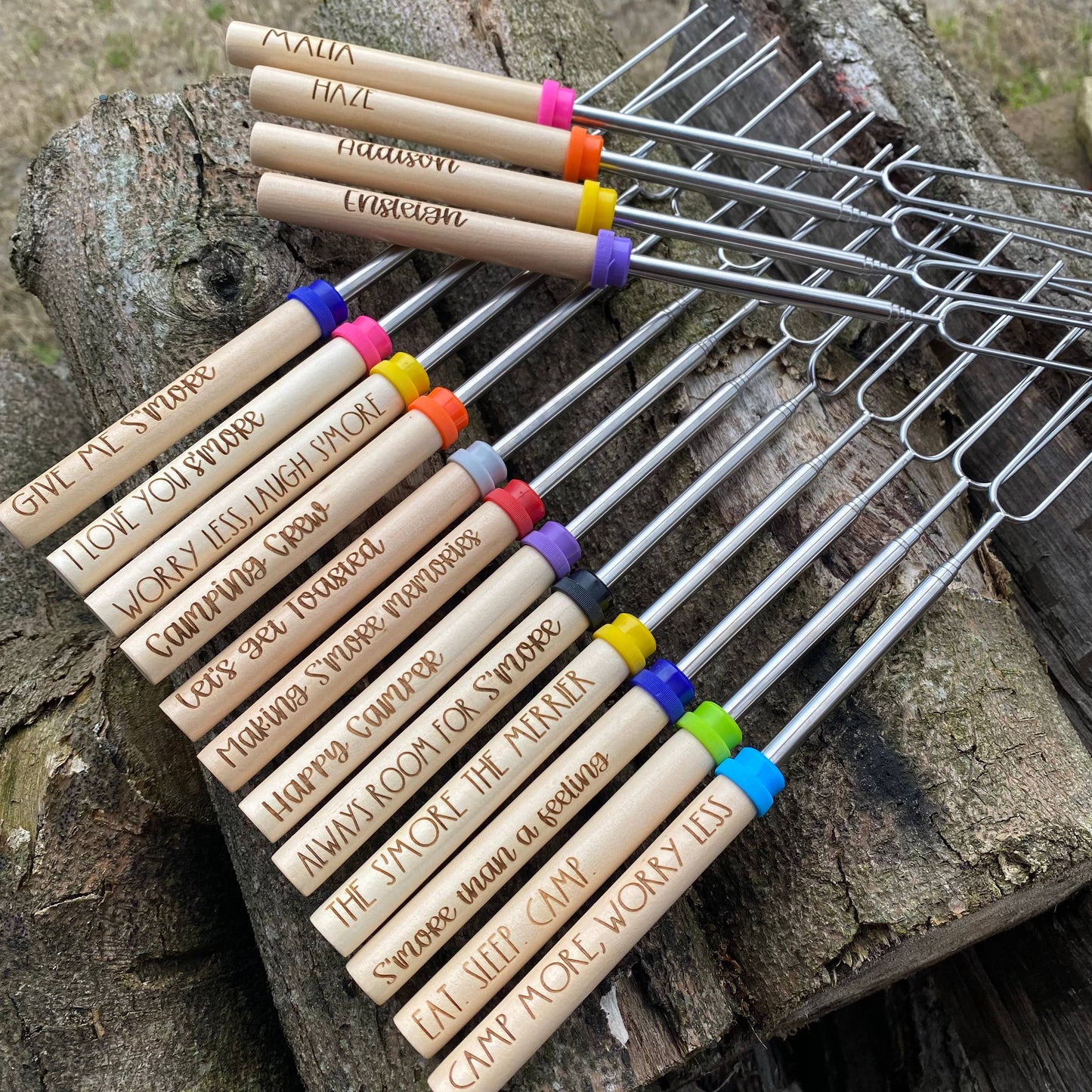 Infinity Cuts & Creations - Campfire Sticks - Script / Mixed Colors  “ Let’s Get Cozy”