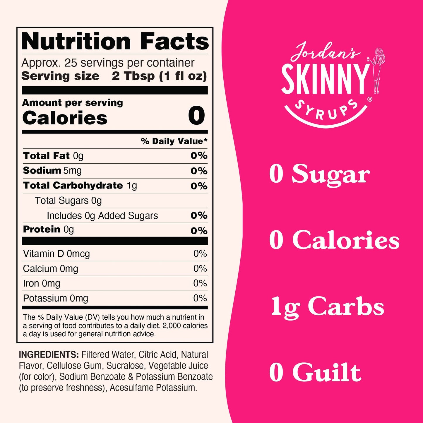 Jordan's Skinny Mixes - Sugar Free Sour Love Potion Syrup