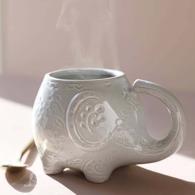 Lisa Angel - Ceramic Paisley Elephant Mug