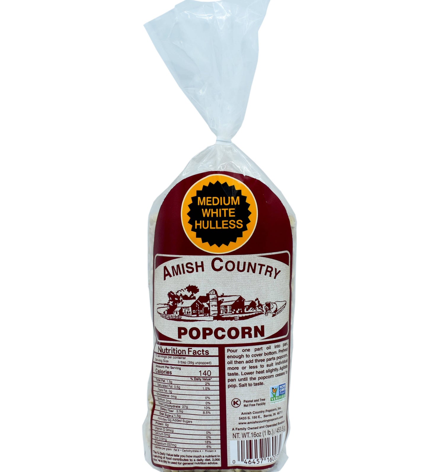 Amish Country Popcorn -  1lb Bags of Popcorn