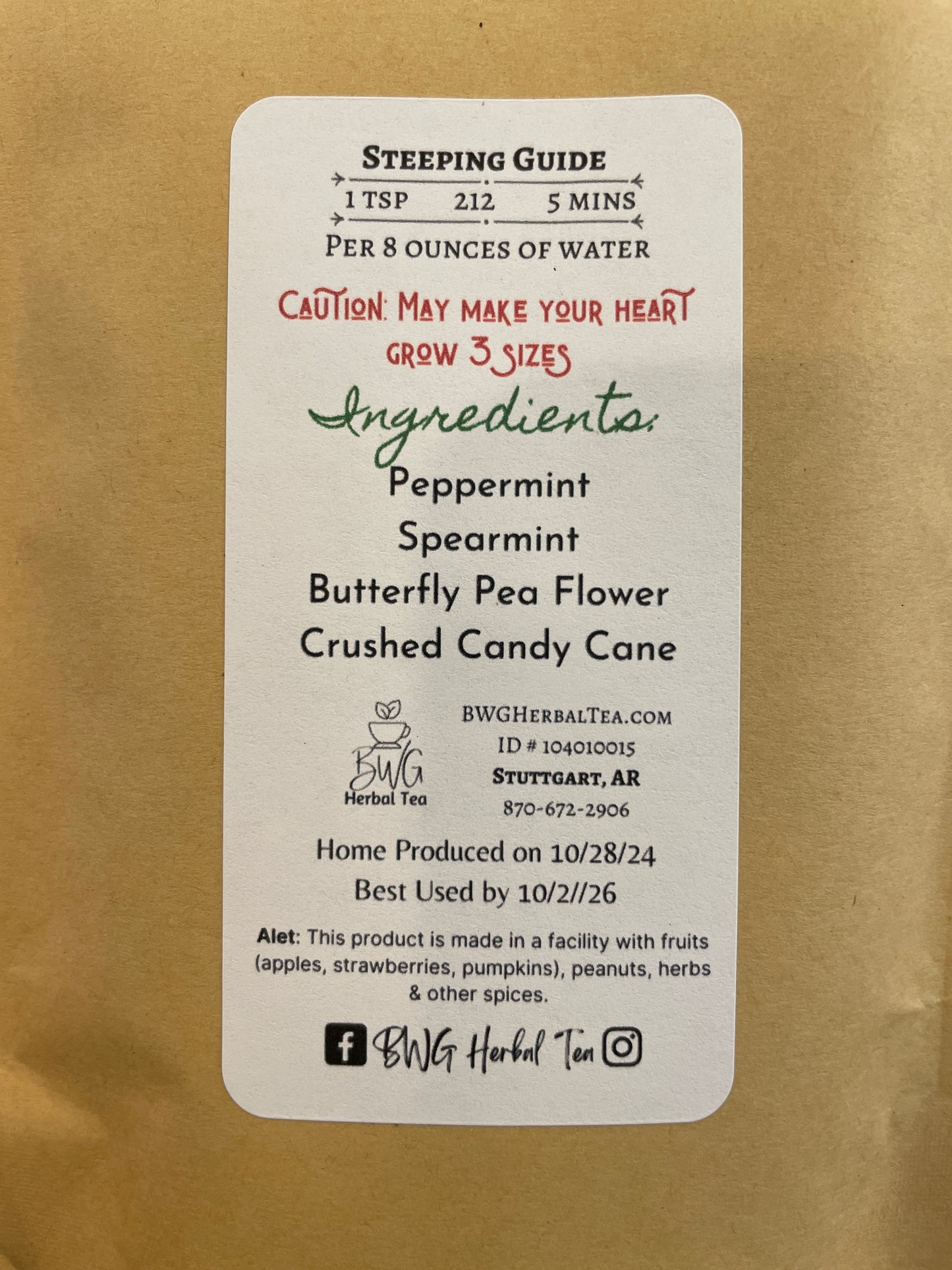 BWG Herbal Tea Grinch