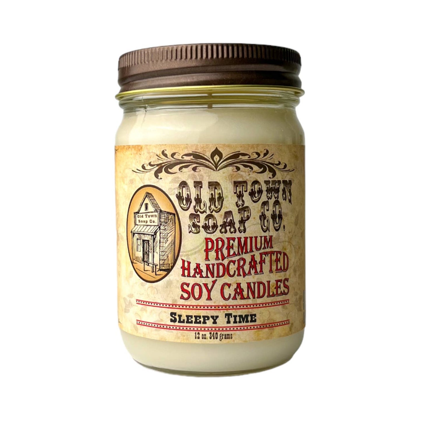 Old Town Soap Co. - 12oz. Candles - Premium Candles for your Home - Apple Maple Bourbon