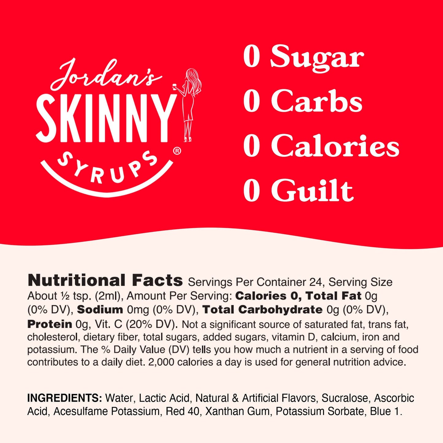 Jordan's Skinny Mixes - Flavor Burst - Sugar Free Cherry + Antioxidant