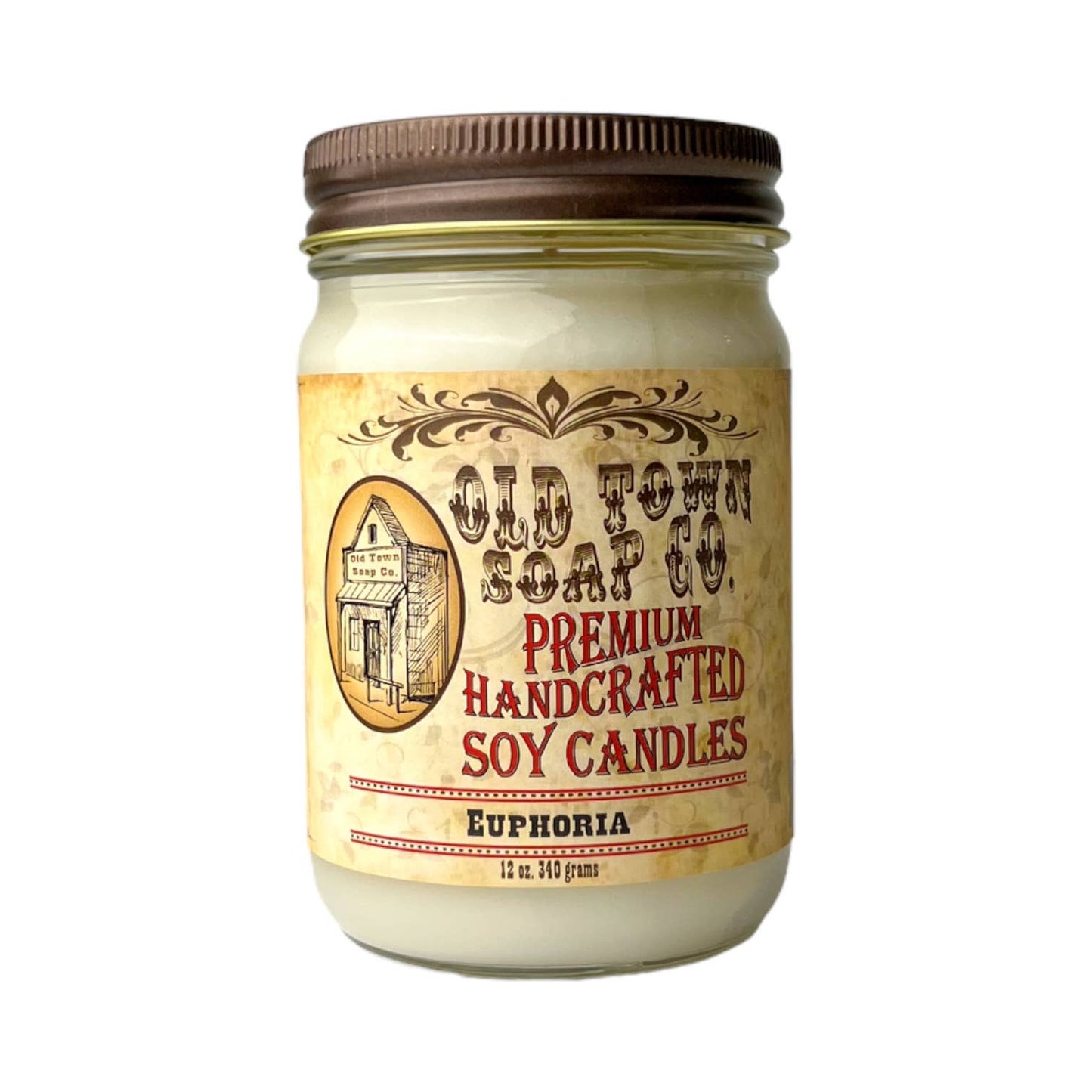 Old Town Soap Co. - 12oz. Candles - Premium Candles for your Home - Apple Maple Bourbon