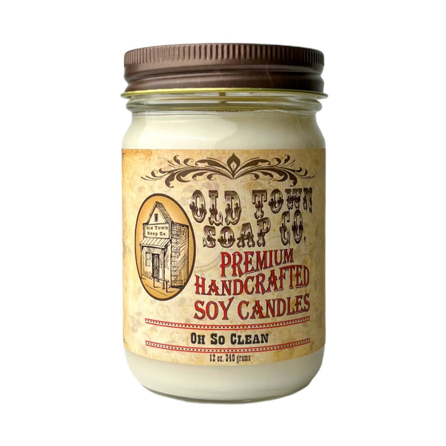 Old Town Soap Co. - 12oz. Candles - Premium Candles for your Home - Apple Maple Bourbon