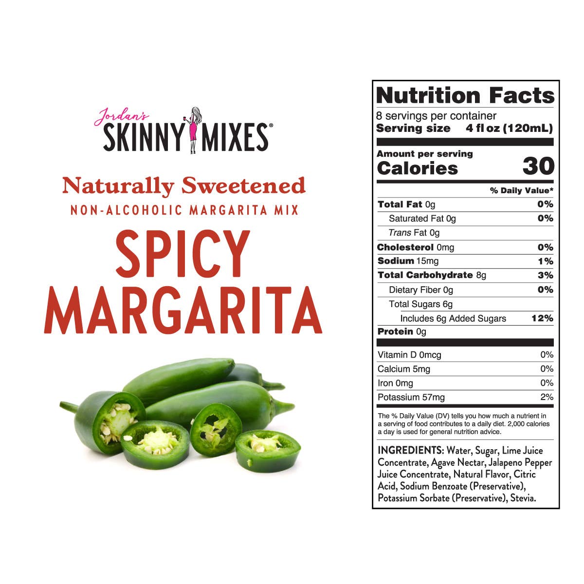 Jordan's Skinny Mixes - Natural Spicy Margarita - Mixer