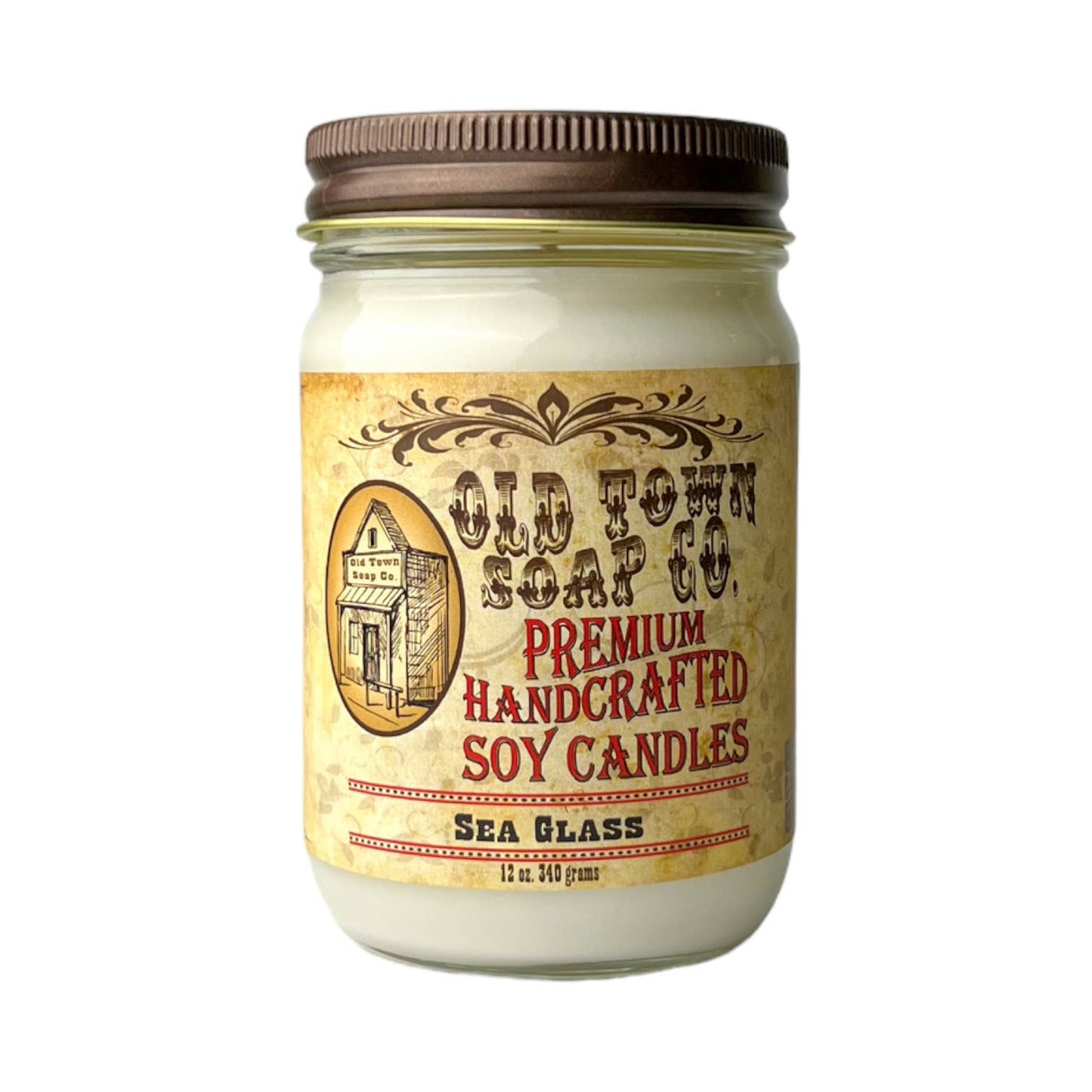 Old Town Soap Co. - 12oz. Candles - Premium Candles for your Home - Apple Maple Bourbon