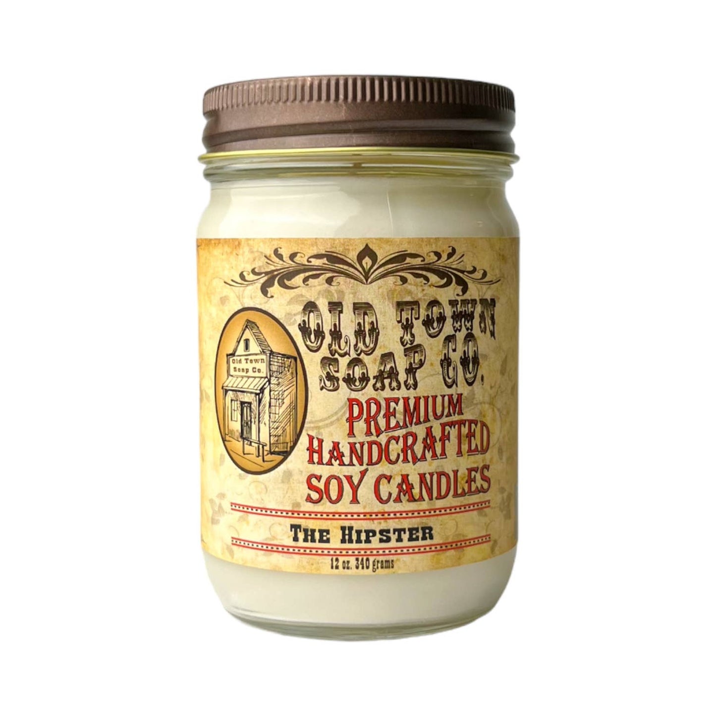 Old Town Soap Co. - 12oz. Candles - Premium Candles for your Home - Apple Maple Bourbon
