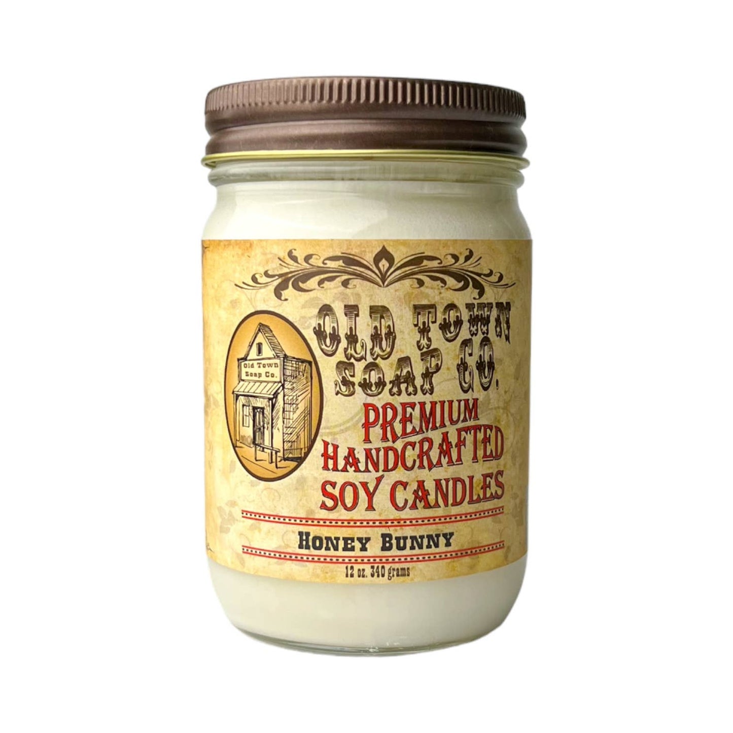 Old Town Soap Co. - 12oz. Candles - Premium Candles for your Home - Apple Maple Bourbon