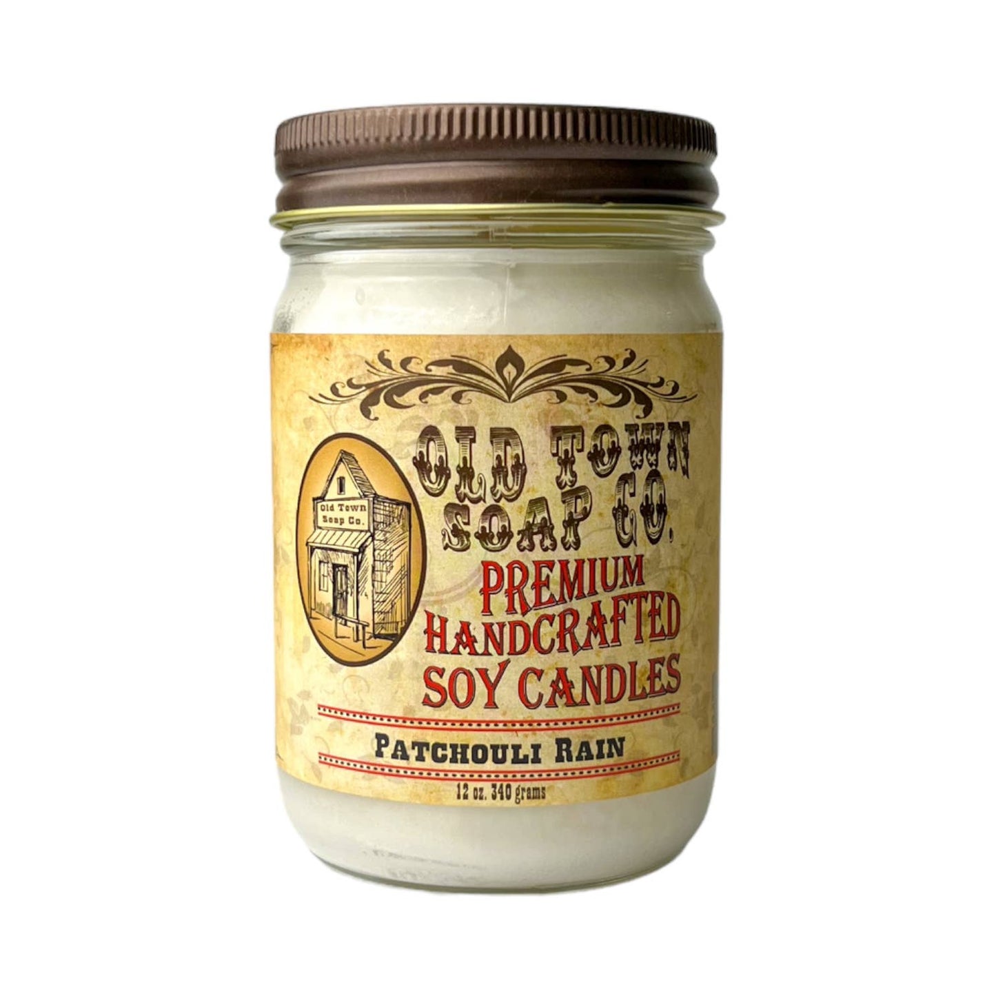 Old Town Soap Co. - 12oz. Candles - Premium Candles for your Home - Apple Maple Bourbon