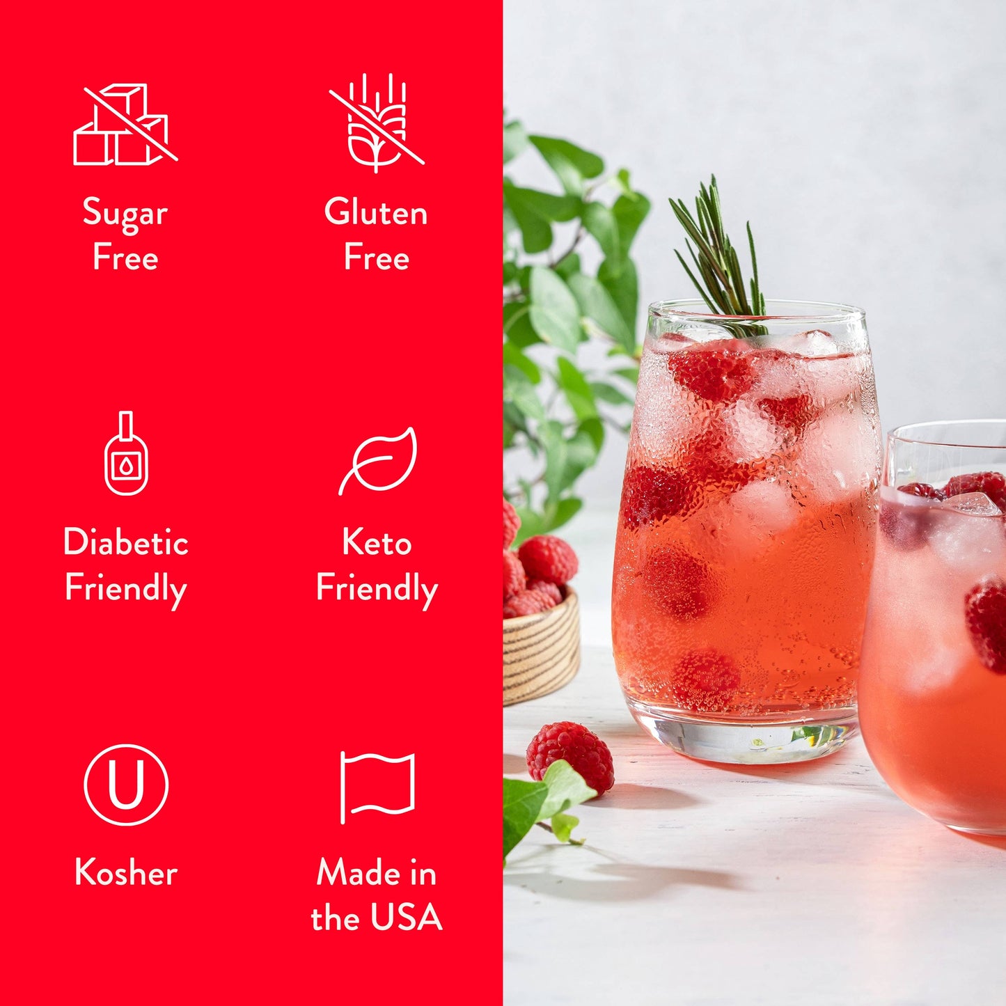 Jordan's Skinny Mixes - Sugar Free Raspberry Syrup