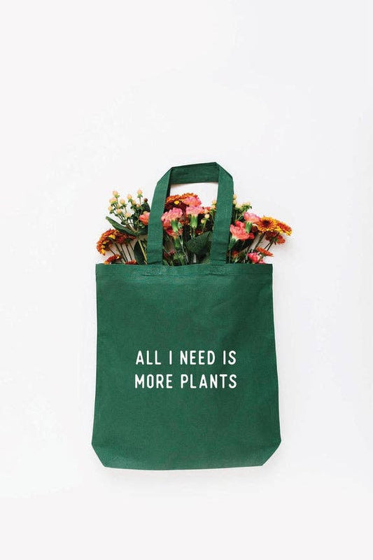 Nature Supply Co - More Plants Tote Bag - Choose Size and Color - SMALL CREAM