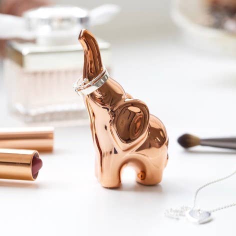 Lisa Angel - Copper Elephant Ring Holder