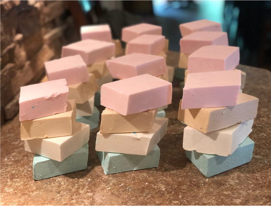 Amish Farms Soap -Unwrapped Amish Farm Soap Bar - Colored Bar + Wildflower