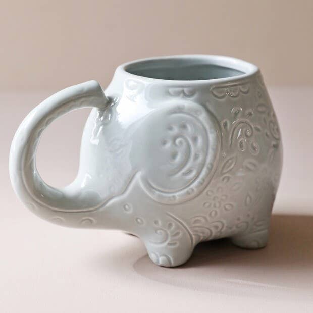 Lisa Angel - Ceramic Paisley Elephant Mug
